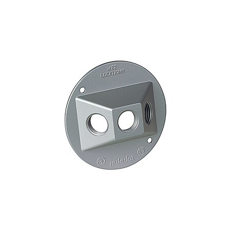 Abb COVER ROUND 3-HOLE SILVER S213E-15R